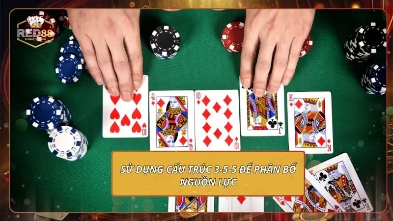 Mậu Binh Online - Đấu Trí Thả Ga, Đổi Quà Cực Đã 4 Sử dụng cấu trúc 3-5-5 để phân bổ nguồn lực