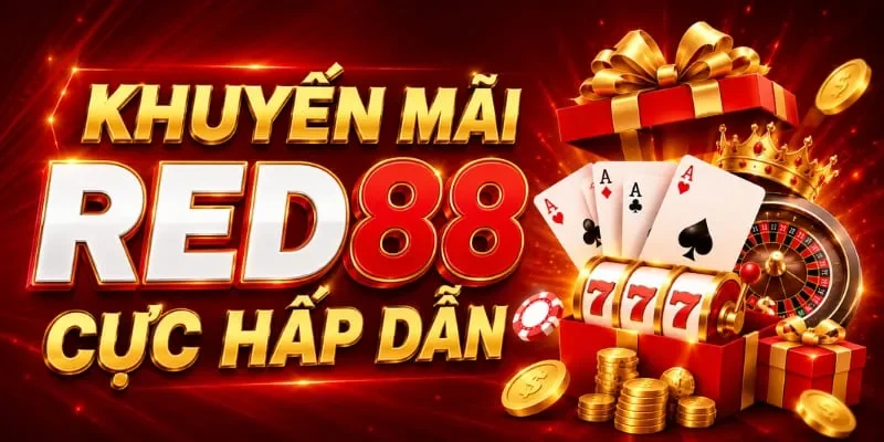 Khuyến mãi RED88 mới nhất 2026 cực khủng 1 Người chơi nhận thưởng nạp đầu, hoàn trả cược và ưu đãi hấp dẫn tại RED88