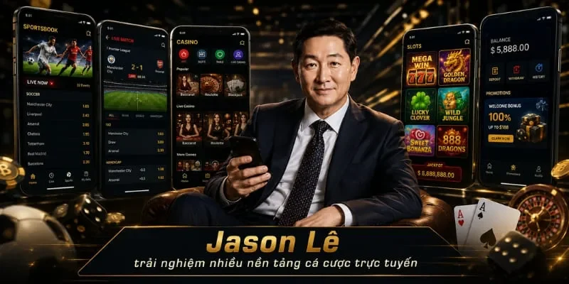 Jason Lê – Biên tập viên nội dung cá cược tại RED88 3 Jason Lê trải nghiệm casino trực tuyến và các nền tảng cá cược thể thao trên điện thoại